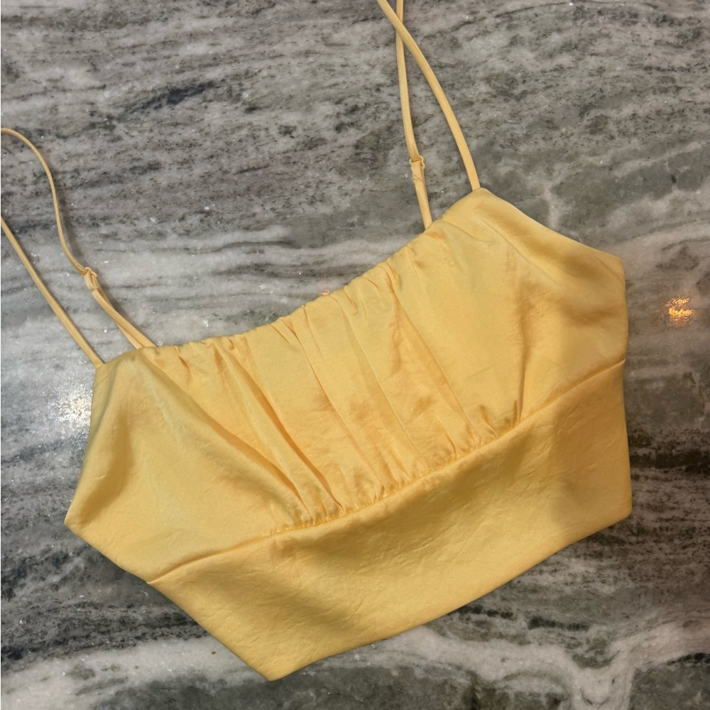 Aritzia wilfred sonnet camisole size XS yellow - Picture 3 of 5